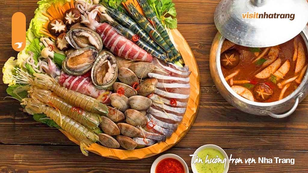 Thưởng thức những món hải sản tươi khi đi tour du lịch tại đảo Trí Nguyên Nha Trang