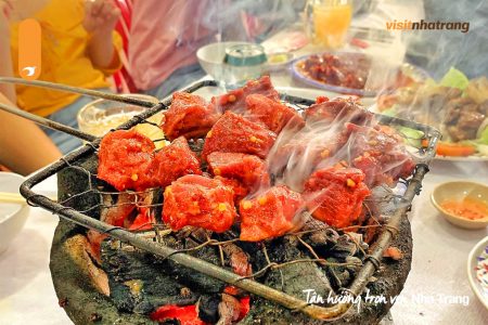 Cùng Visit Nha Trang thưởng thức cơn sốt ẩm thực với món bò nướng Lạc Cảnh