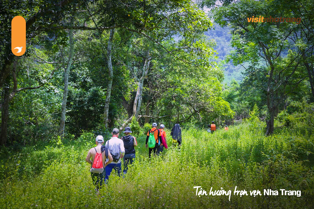 Trải nghiệm trekking rừng nguyên sinh xung quanh hồ Đá Bàn Nha Trang