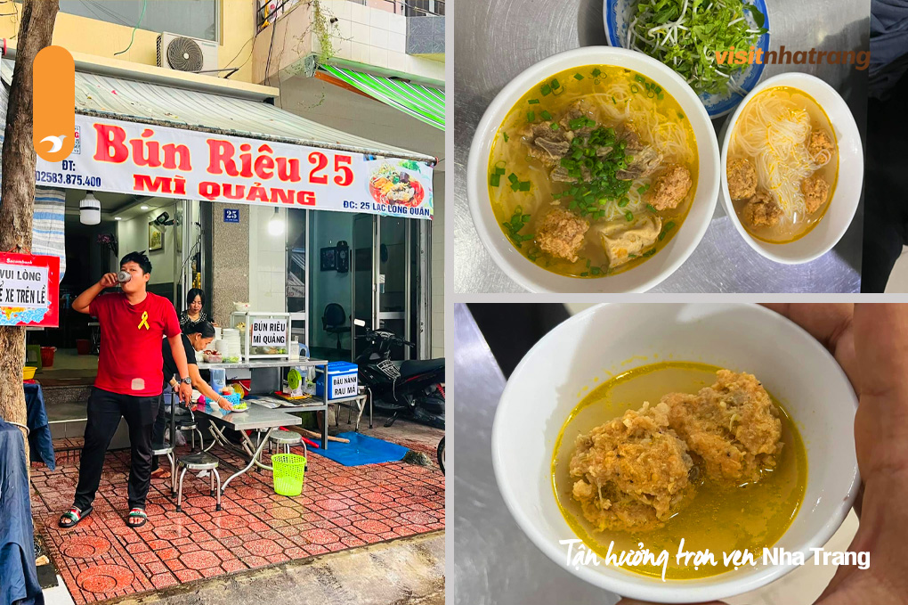 Bún riêu xương heo Lạc Long Quân Nha Trang